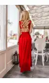 Czerwona suknia maxi to fenomenalna kreacja wieczorowa, weselna, balowa lub studniówkowa.